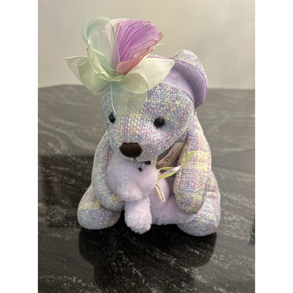 RARE Vintage Laurell's Attic Hope & Hannah Teddy Bears Plush Stuffed Animal Toy